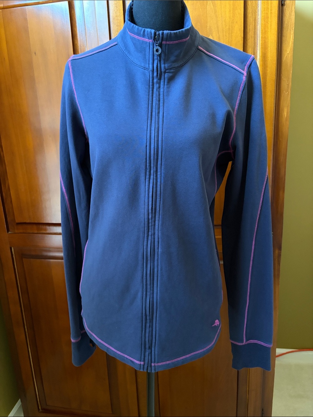 Navy Tommy Bahama Full Zip Jacket